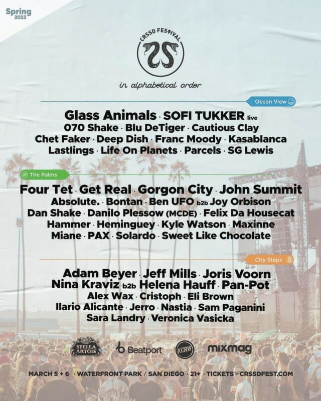 CRSSD disperses phase two lineup featuring John Summit, Cristoph, Jerro, and more273194264 1128072997732289 5818155717680578169 N
