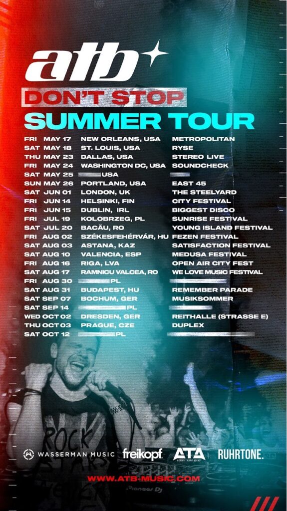 ATB announces final studio album and 25th anniversary tourATB Tour