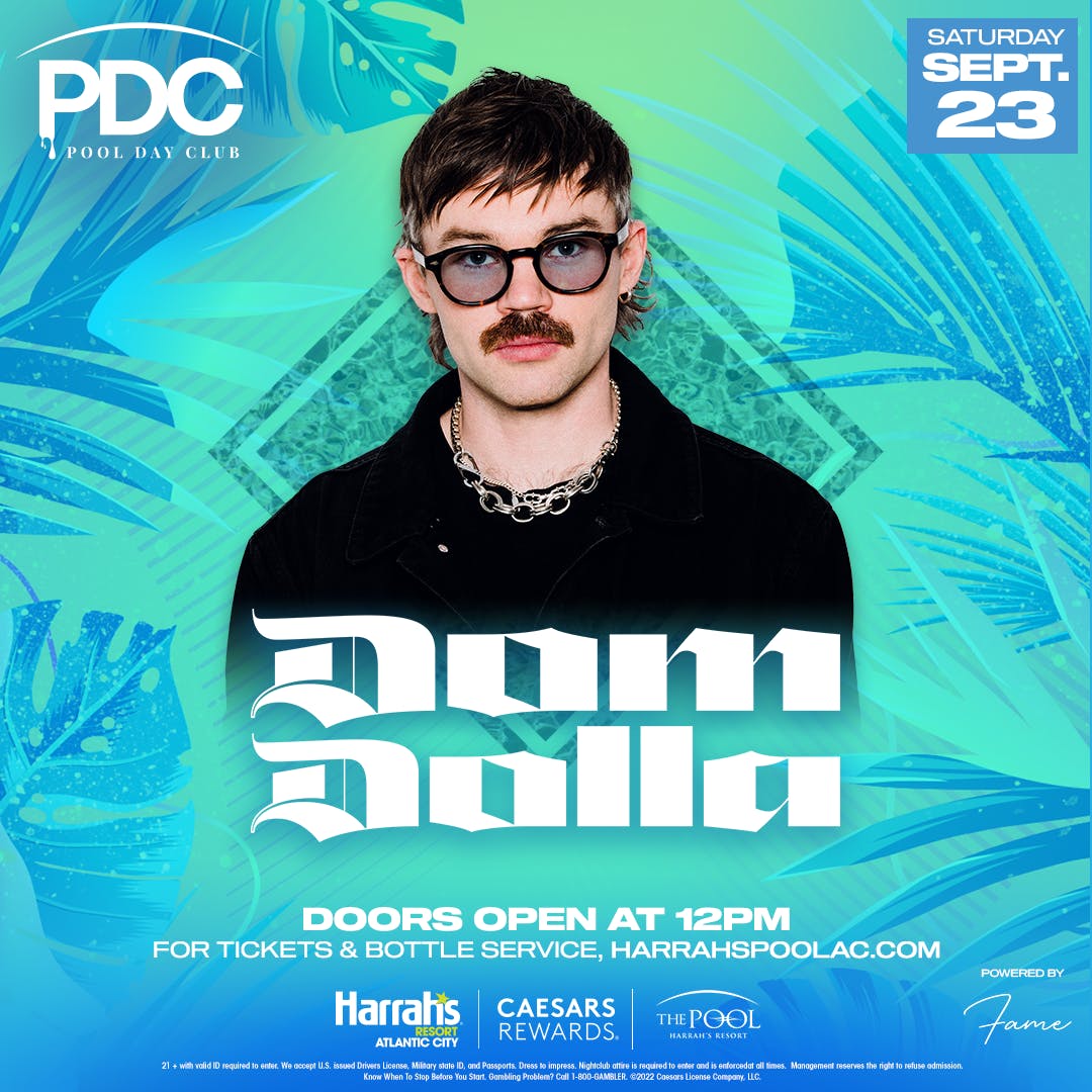 Dom Dolla curates ID playlist ahead of Pool Day Club set in Atlantic CityDom Dolla Harrahs Pool