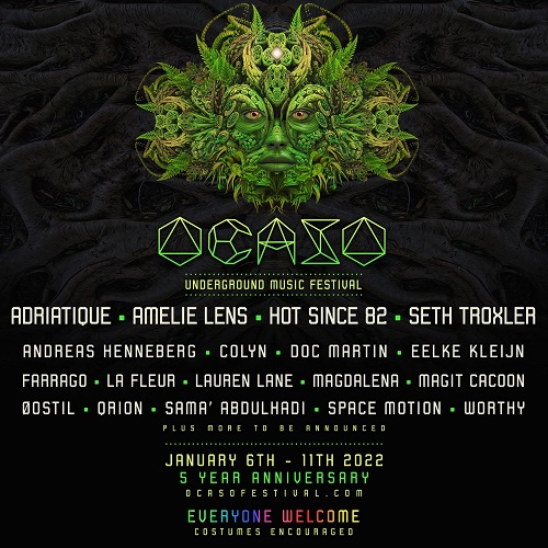 Costa Rica’s Ocaso Underground Festival rolls out first phase of 2022 lineup featuring Hot Since 82, Seth Troxler, Qrion, and moreOcaso 2022 Lineup Square