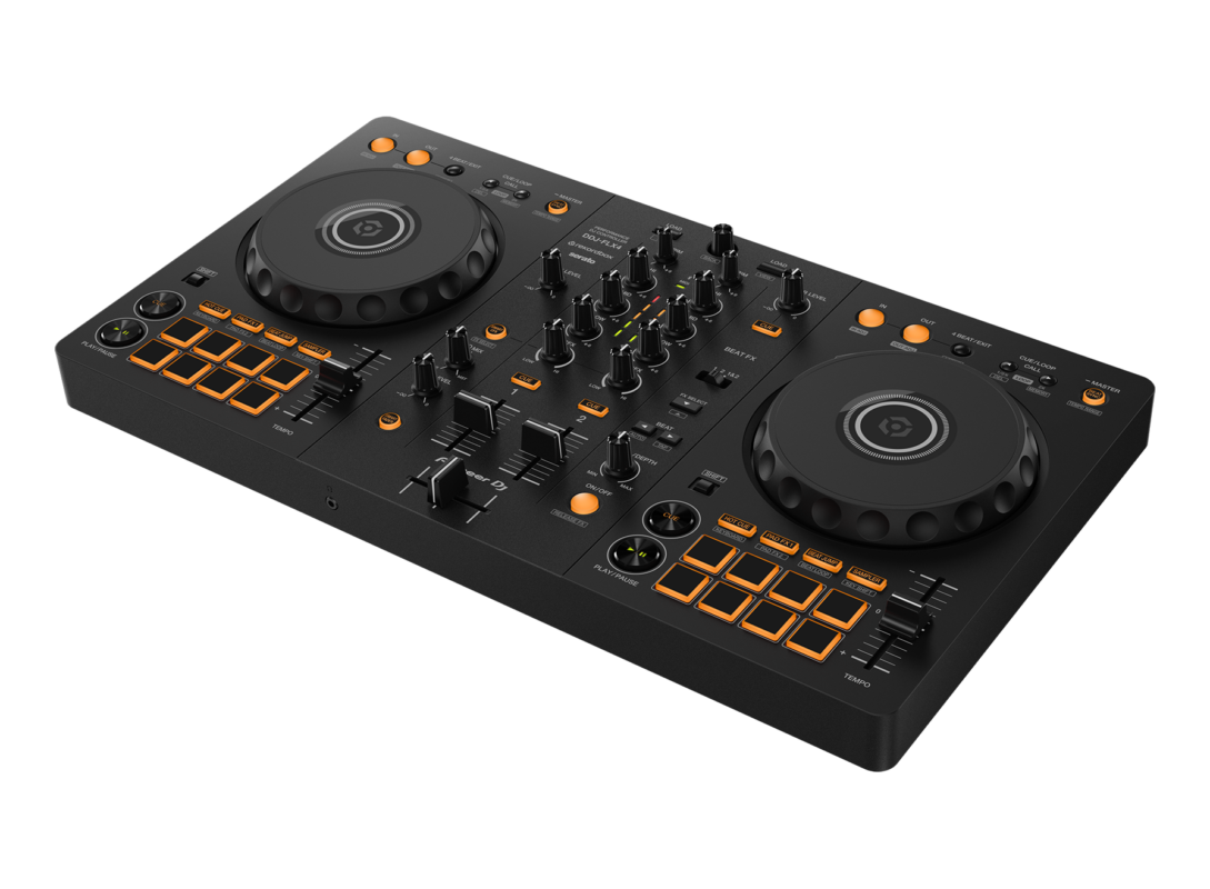 Pioneer’s go-to controller option for aspiring DJs is the DDJ-FLX4Pc Cgi Angle